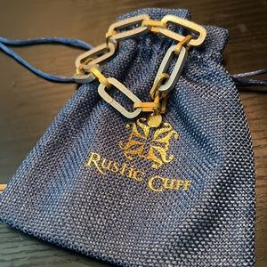 Chain link Rustic Cuff bracelet